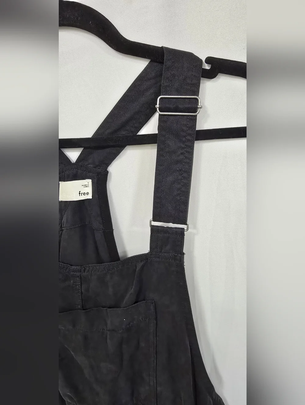 Aritzia Wilfred Free women S Beatriz romper overalls shorts black minimalist - Picture 5 of 10